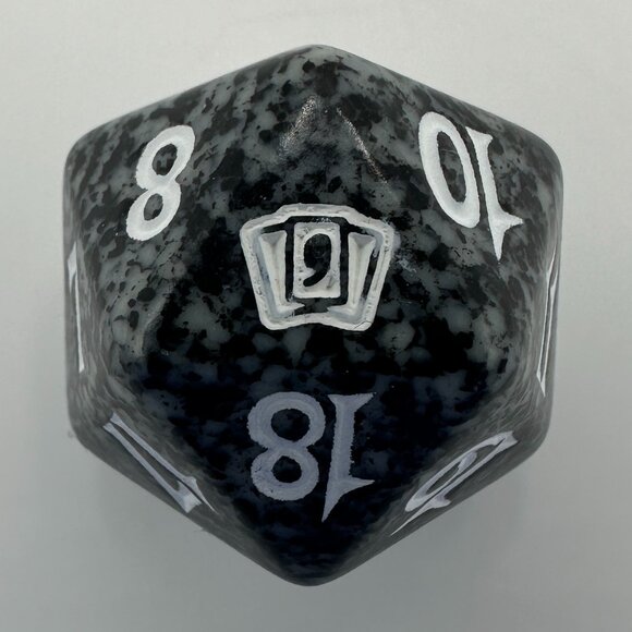 Magic The Gathering 9th Edition Black D20 Spindown Die - Picture 1 of 6